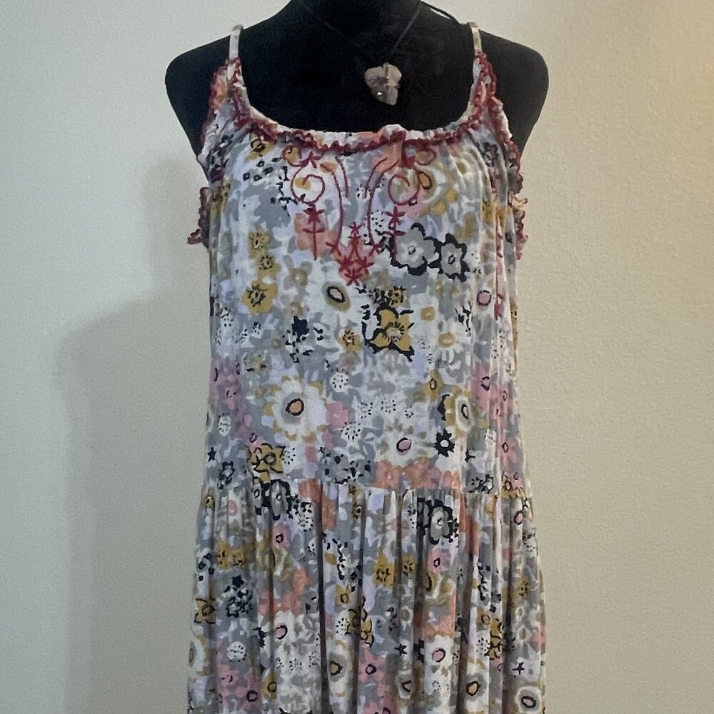 Natural Life Embroidered Harley midi Dress - Medium